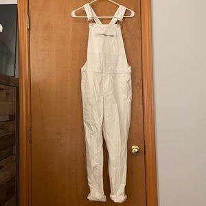 forever 21 white overalls